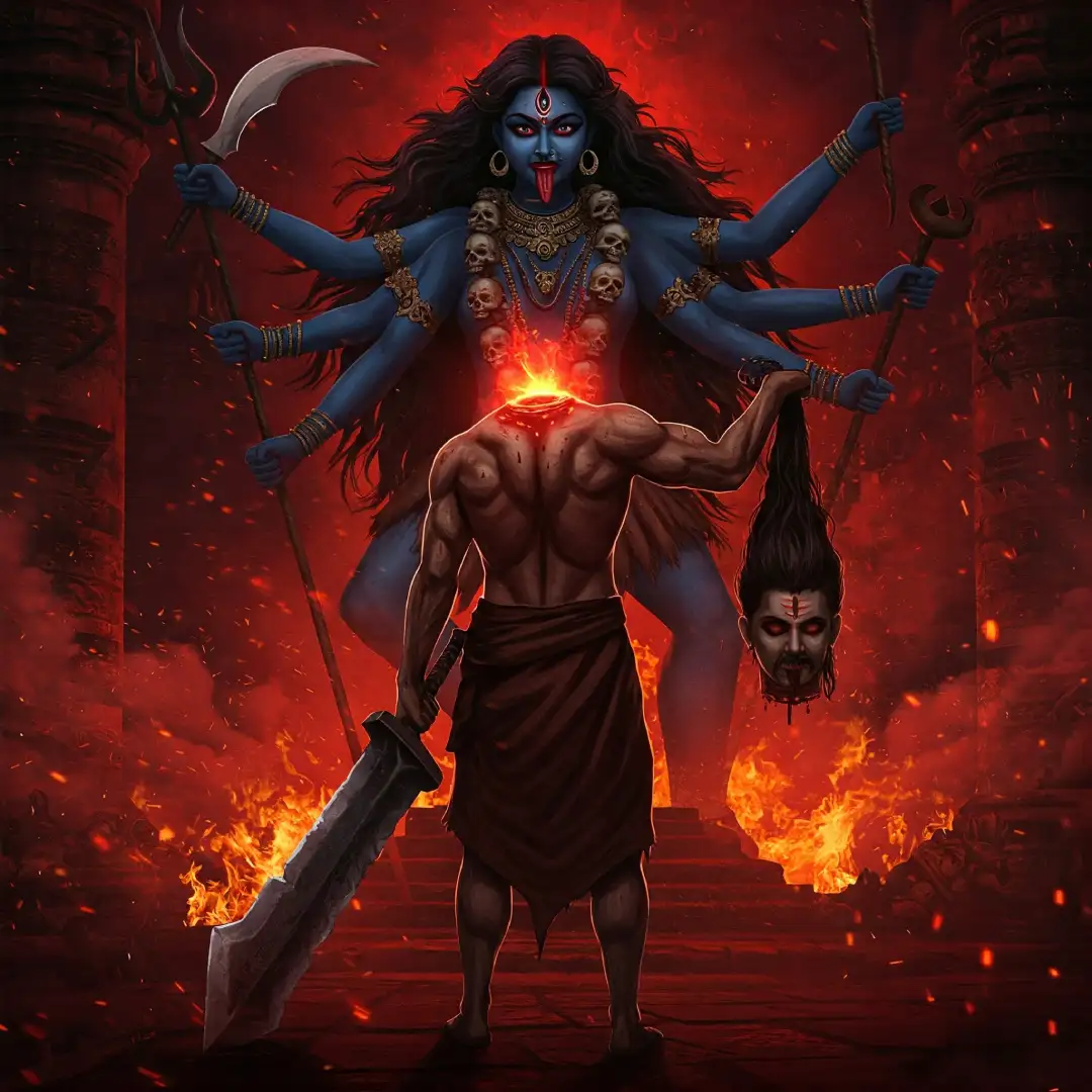 Mythical fierce mother kaali